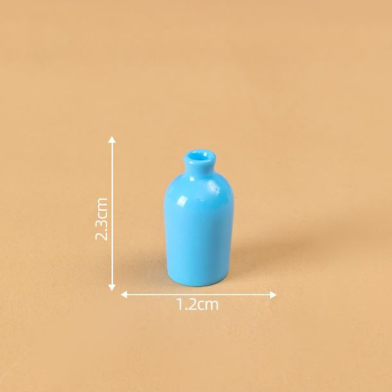 Фігурка Кошеня 4.5 х 2.3 см з серії "Кошенята з вазами" для флораріуму, моделювання Блакитна 1 Одеса