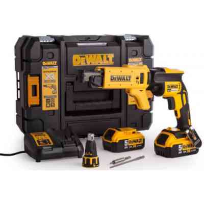 Шуруповерт DeWALT 18V XR Li-Ion, бесщеточный, 30/5 Нм, 4400 об/мин, кейс (DCF620P2K) Винница
