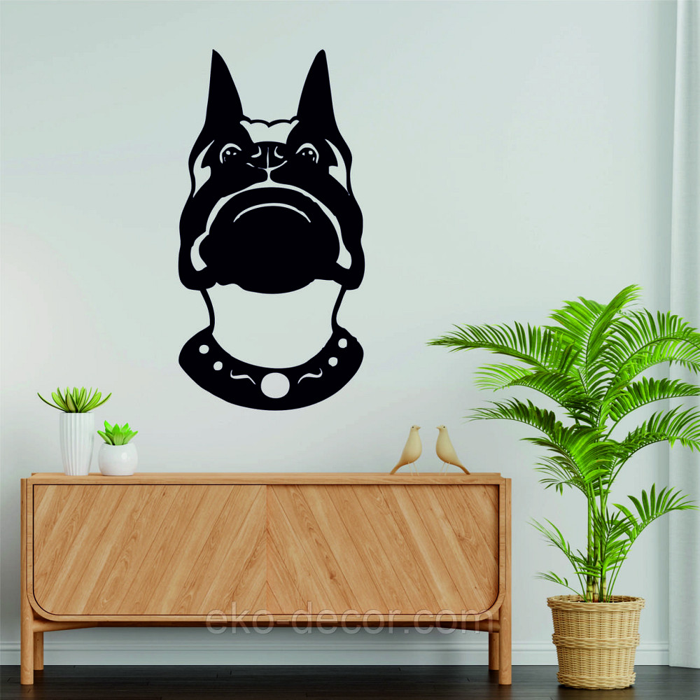 Декоративне настінне Панно «Собака», Декор на стіну 70*36 см, Чорний Київ - фото 3