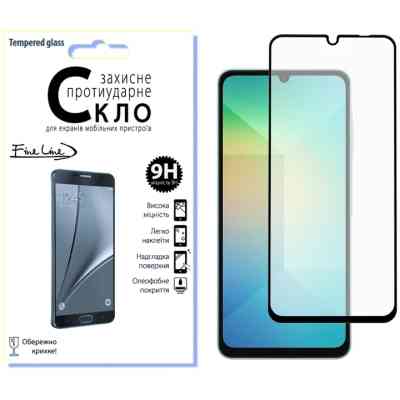 Стекло защитное Fine Line Samsung Galaxy A06 black (FL-TGFG-365) Винница