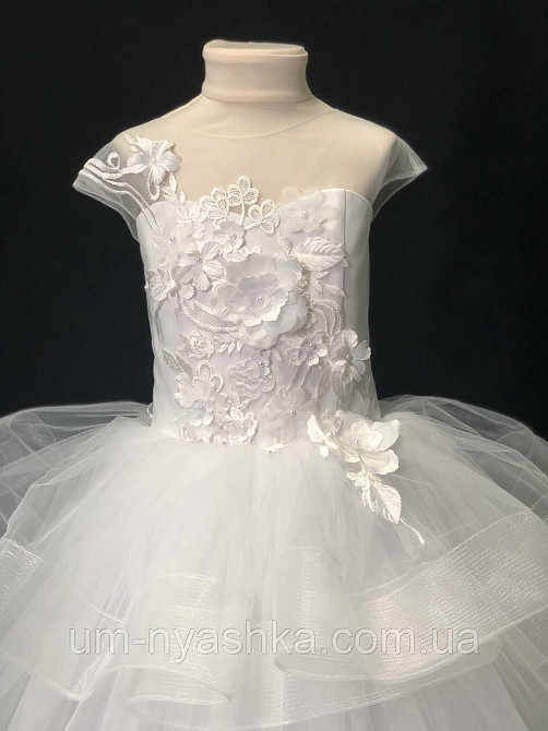 Платье Снежинка Детское длинное белое платье Снежинка Катрин 110-116 Кривой Рог - изображение 5