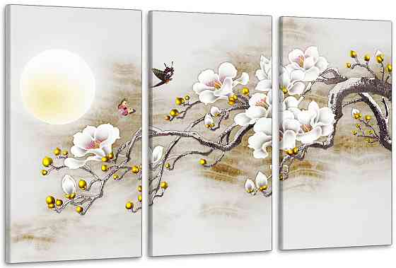 Модульная картина в гостиную / спальню   Квіти     ART-275_3A Киев