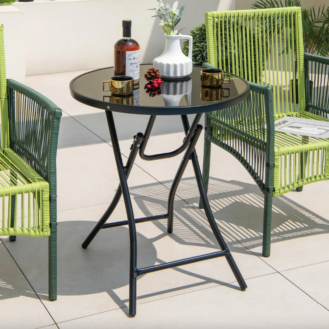 Стіл садовий Costway Mix складаний круглий Киев - изображение 1