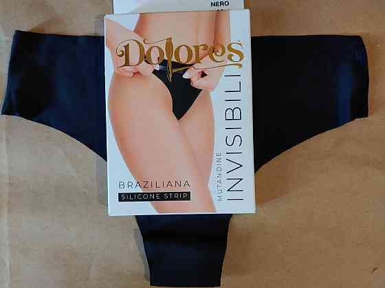 Жіночі трусики Dolores Mutandine Invisibili Braziliana S, Черный Киев
