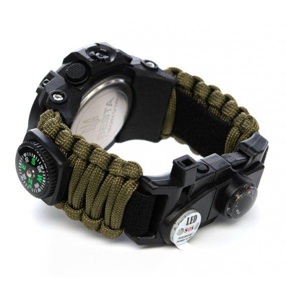 Чоловічий наручний годинник Besta Life Pro з компасом (Зелений з чорним) Київ - фото 4