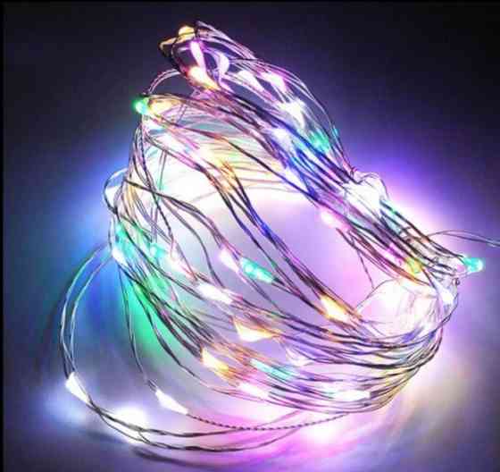 Светодиодная декоративная гирлянда Роса 4 м 100 Led разноцветный Киев