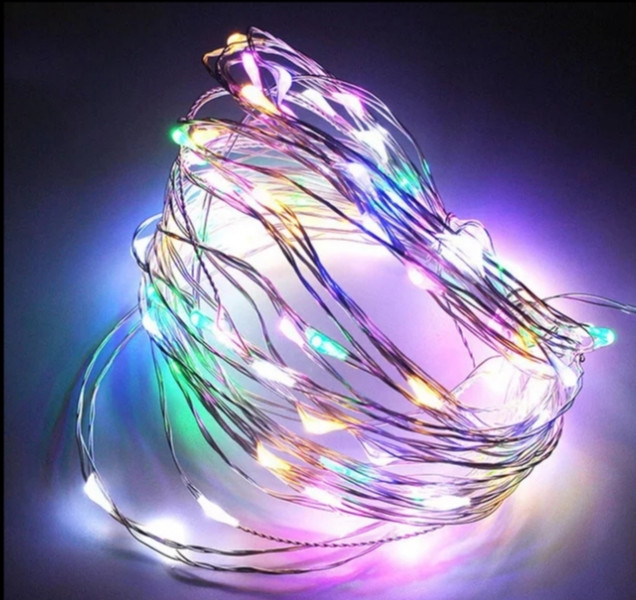 Светодиодная декоративная гирлянда Роса 4 м 100 Led разноцветный Киев - изображение 1