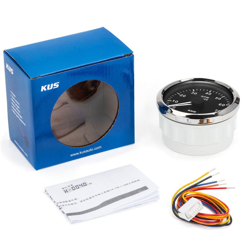 Тахометр С Моточасами для лодок катеров яхт Wema (Kus) Черный Киев - изображение 3