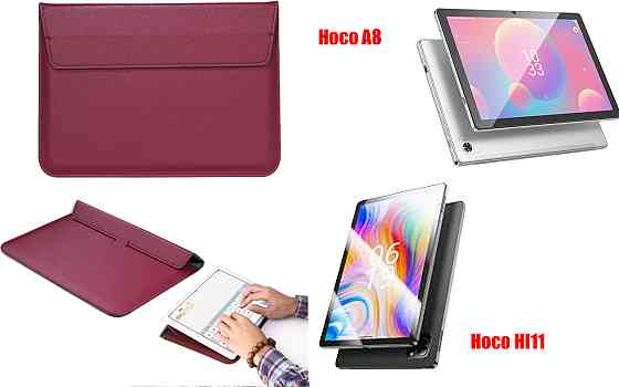 Чохол-конверт VitoCase для Hoco A8, Hoco Hi11, з функцією підставки для планшета Бордовий Київ