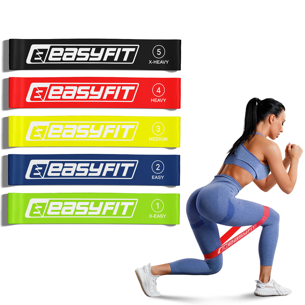 EasyFit Гумові кільця для фітнесу EasyFit набір 5 шт Коломыя - изображение 1
