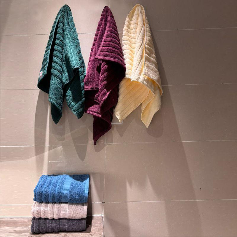 Набор 2 жаккардовых полотенца Lovely Svi для ванной, отелей, СПА, в подарок, 50* 90 см Oxford Stripe темно – серый Charcoal Київ - фото 4