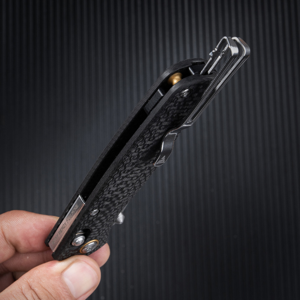 Ніж складаний туристичний SRM Medal 255L-CB2 (8.2 см) 140Cr / карбон чорний Київ - фото 9