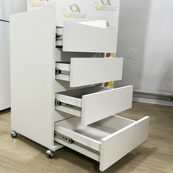 Тумба косметологічна на 4 шухляди Ельф 5 (металеві колеса) Київ - фото 3