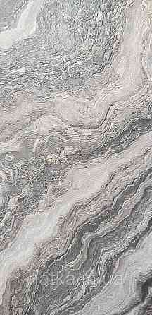 Шпалери вінілові на флізеліні AdaWall Roka 1.06х10 під камінь мармур сірі бежеві чорні срібло 3д 23102-4 Київ