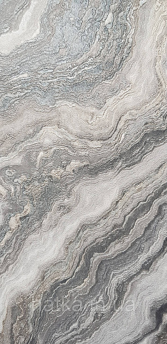 Шпалери вінілові на флізеліні AdaWall Roka 1.06х10 під камінь мармур сірі бежеві чорні срібло 3д 23102-4 Київ - фото 4