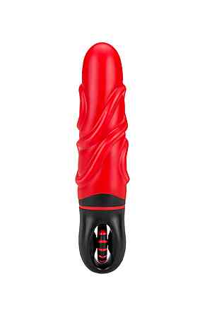 Розкішний вібратор з опуклими ребрашками для стимуляції AMOR BIG VIBRATOR BRUCE Red (Застосунок НЕ Sex Aura Київ