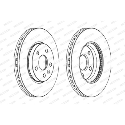 Гальмівний диск FERODO DDF1869 Вінниця - фото 1