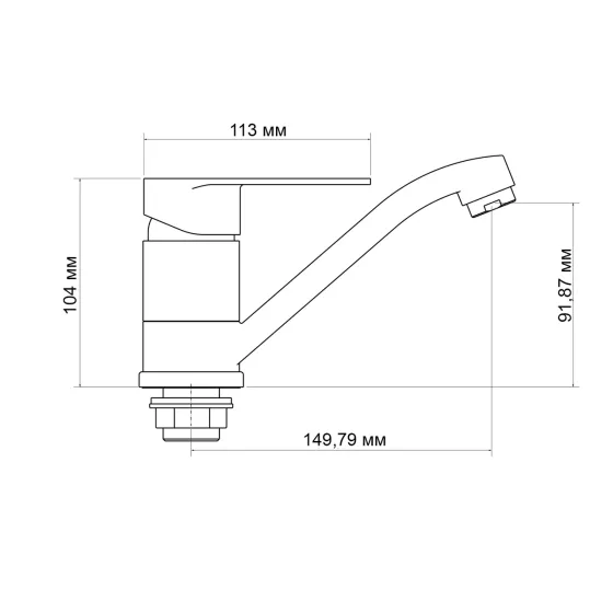 Змішувач для кухні Lidz Tani 003M (k40) LDTAN003MCRM44969 Chrome Київ