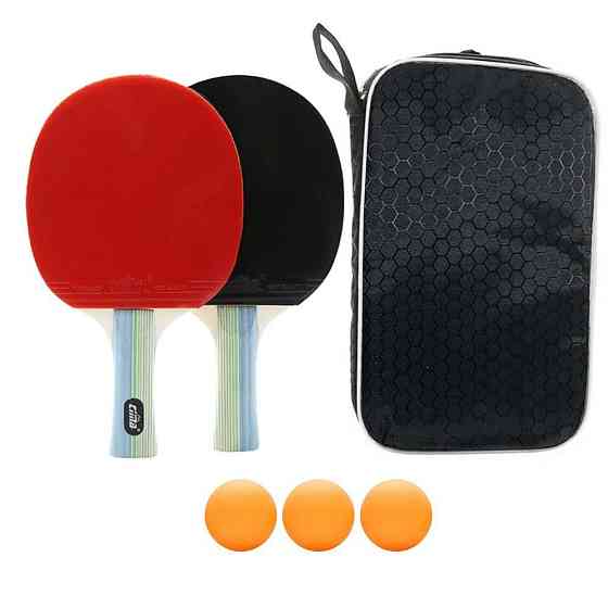 Набор для настольного тенниса (2 ракетки и 3 шарика в чехле) Харьков