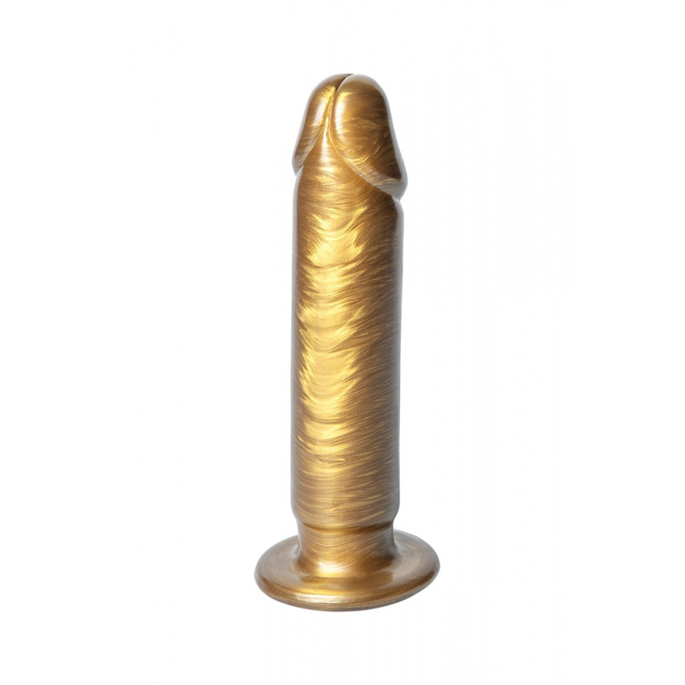 Фаллоимитатор реалистичный гигантский Chisa Dark Muscle на присоске, золотой Sex Aura Киев - изображение 4