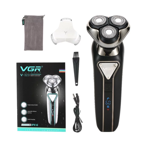 Електробритва чоловіча VGR V-323 USB 5Вт Чорний Київ
