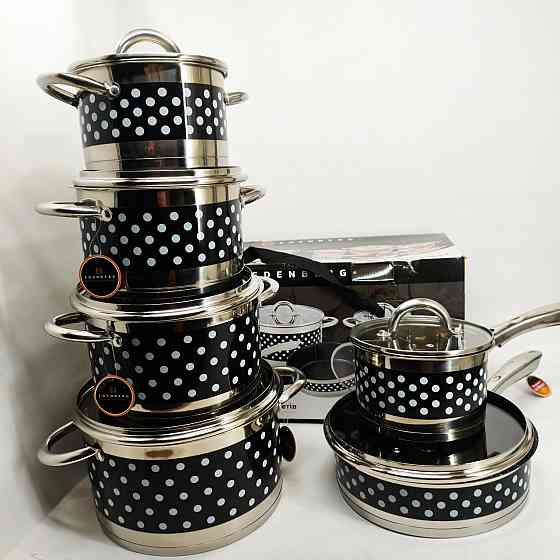 Набор кастрюль с инновационным антипригарным покрытием, Набор кастрюль с крышками для кухни PI-31 Львов