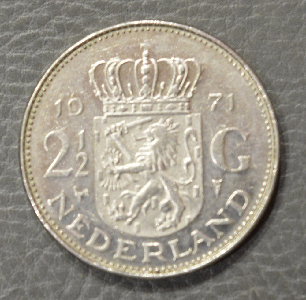 Нідерланди 2 1/2 гульдена 1971 рік Полтава - фото 1