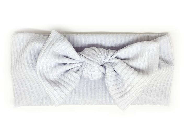 Трикотажна пов'язка на осінь весна біла Київ - фото 1