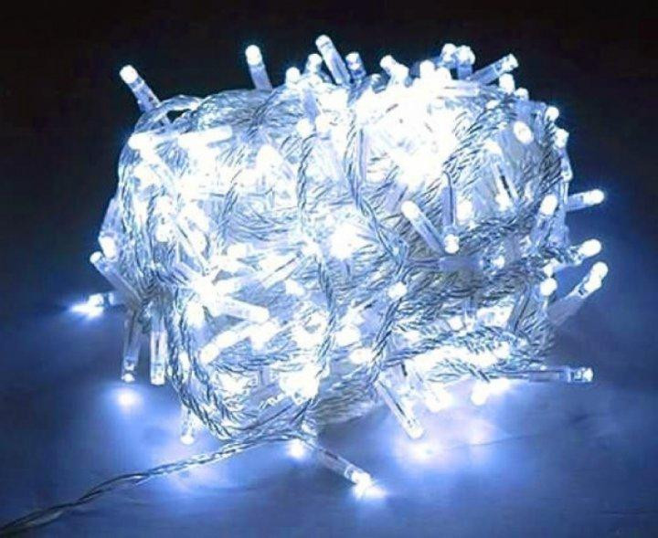 Уличная светодиодная гирлянда 30 м 600 LED Холодный белый свет, 8 режимов IP44 на елку, дом, террасу, перила Киев - изображение 3