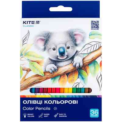 Карандаши цветные Kite Classic 36 кольорів (K-057) Винница