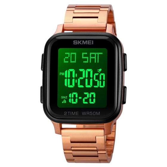 Мужские наручные часы Skmei 1859 на браслете (Розовое золото) Винница