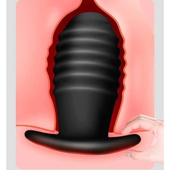 Анальна вібро-пробка - Чорний - 5*3 см - Анальні іграшки Вінниця - фото 6