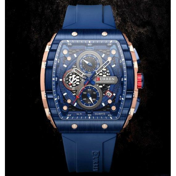 Чоловічий наручний годинник Curren Jungle (Сині) Вінниця - фото 4