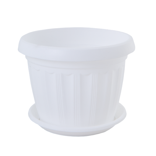 Вазон Терра з підставкою 17*13см білий Алеана Житомир