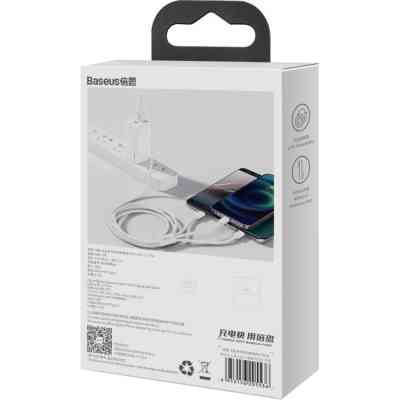 Дата кабель USB 2.0 AM to Lightning + Micro 5P + USB-C 1.5m 3.5A white Baseus (CAMLTYS-02) Вінниця