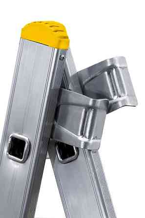 MASTERTOOL Драбина алюмінієва MASTERTOOL трисекційна комбінована 3х7 ступенів h=5100 мм max 150 Київ