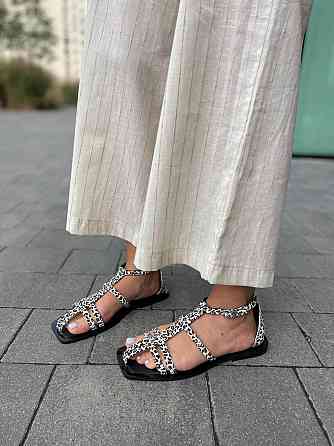 Notta bene Босоніжки жіночі леопардові Notta bene BS-0124 літні шкіряні / Зручне літнє взуття н Коломыя