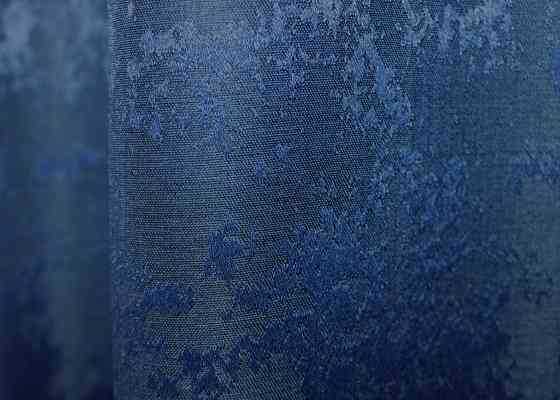 Комплект коротких штор VR-Textil Жакард Sultan XO № 1149ш Синій 130х170 см 2 шт (35-0114) Київ