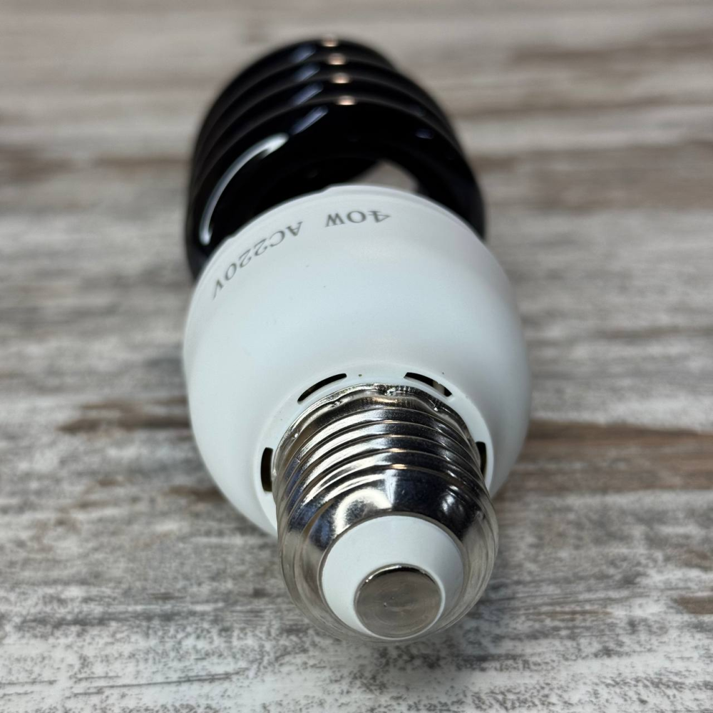 Ультрафиолетовая энергосберегающая спиральная лампа E27 220В 40Вт 365–400 нм от насекомых Киев - изображение 4