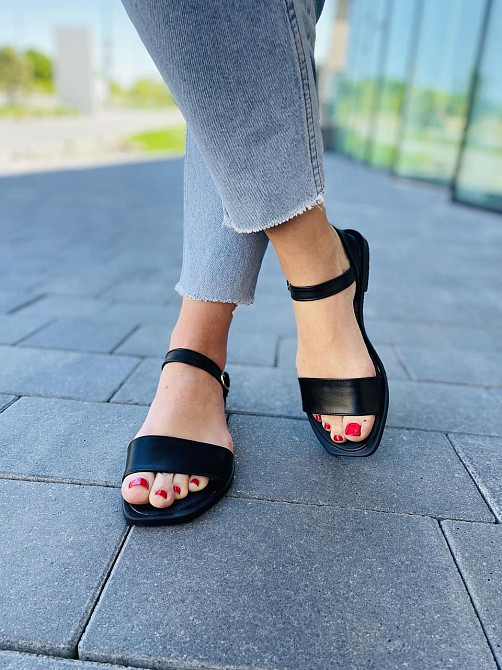 Stella Босоніжки жіночі STELLA 44-71 чорні (літо, шкіра натуральна) (5062) Коломыя - изображение 8