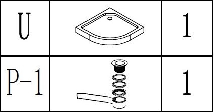 Душ піддон півкруглий BRAVO NYSA RL 80 (000016311) Київ - фото 8