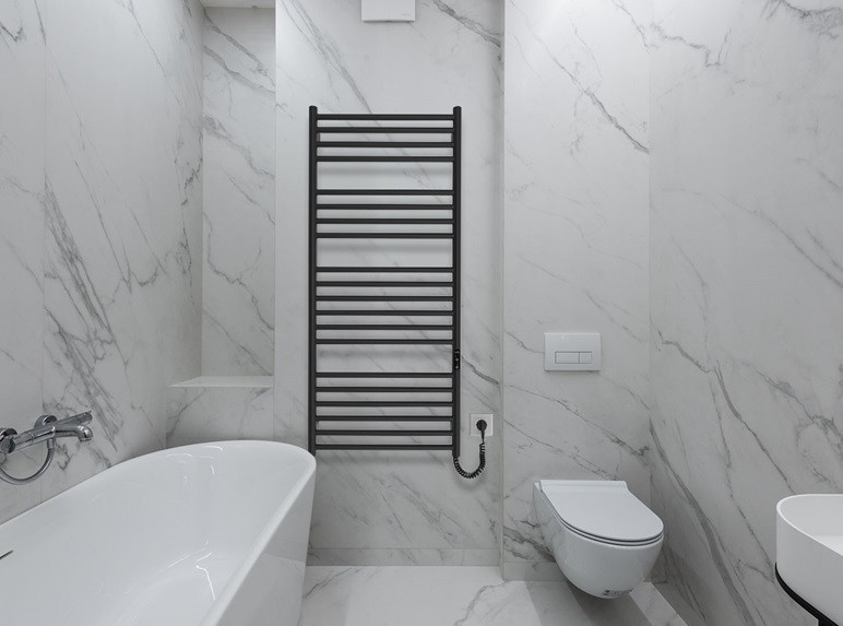 Електрична рушникосушка HF Greenwich 1170х530 TR K чорна матова Київ - фото 5