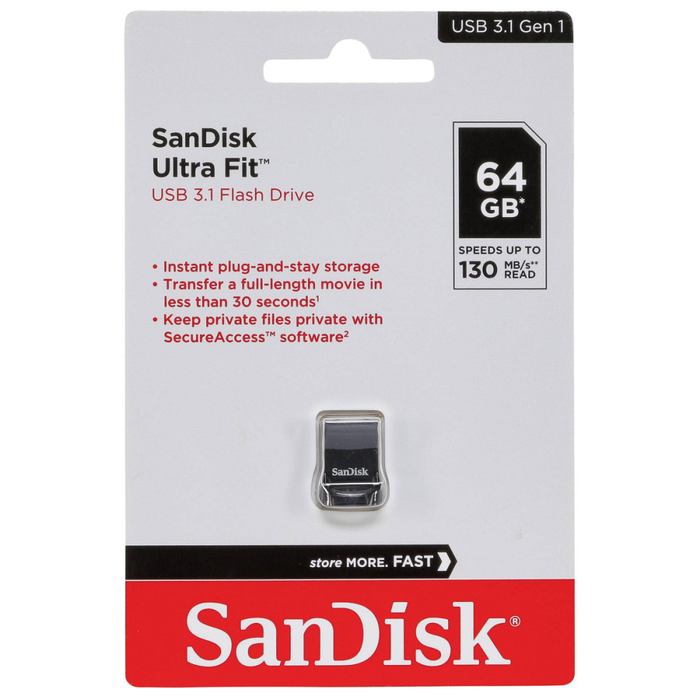 Флеш-пам'ять USB SanDisk Ultra Fit SDCZ430-064G-G46 (64GB, USB 3.1) Николаев - изображение 9