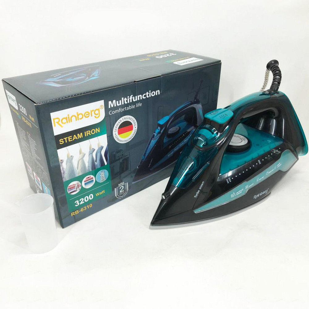 Утюг для различной одежды Rainberg RB-6310, Профессиональный утюг для глажки Домашний с паром AY-65 Львов - изображение 5