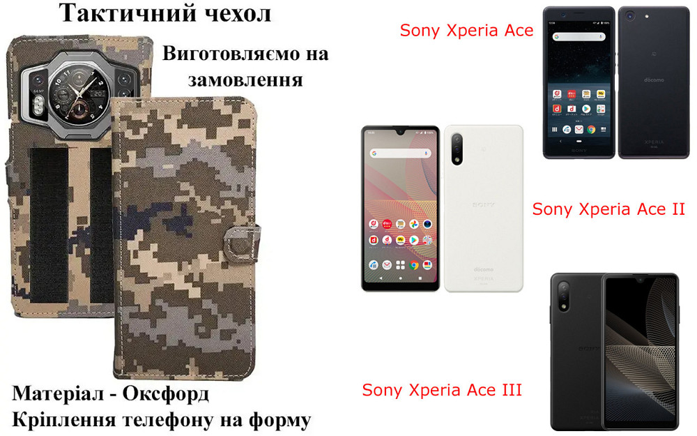 Тактический чехол для Oukitel WP60, Oukitel WP62, крепится к снаряжению на липучке Киев - изображение 1