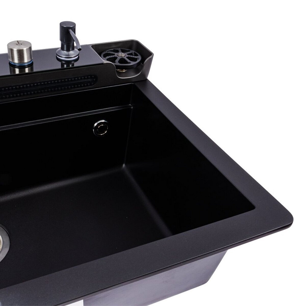 VALESO Гранітна мийка VALESO EVANORA 7546 матова Чорна Київ - фото 5