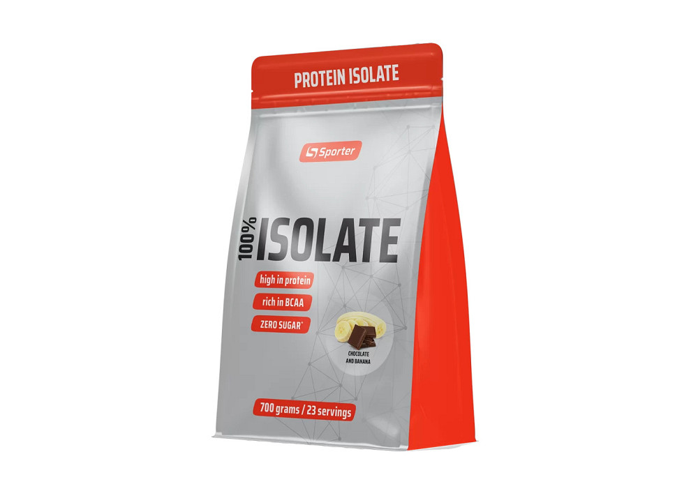 Протеїн Sporter 100% Isolate 700 г (Шоколад з бананом) Луцьк - фото 1