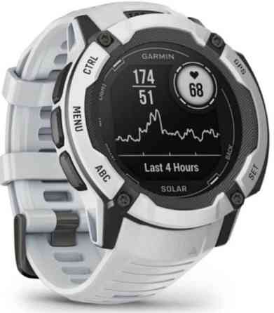 Смарт-часы Garmin Instinct 2X Solar 50мм белые. Киев