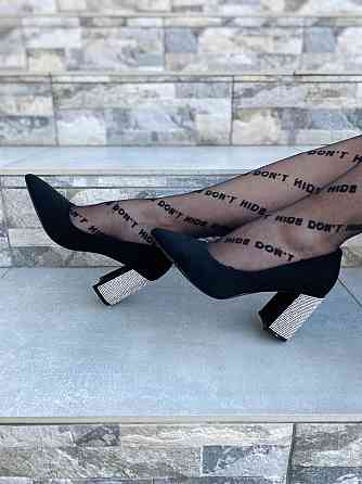 Meideli Туфлі жіночі MEIDELI чорні еко-замша каблук 8 см 38р. (4111) Коломыя