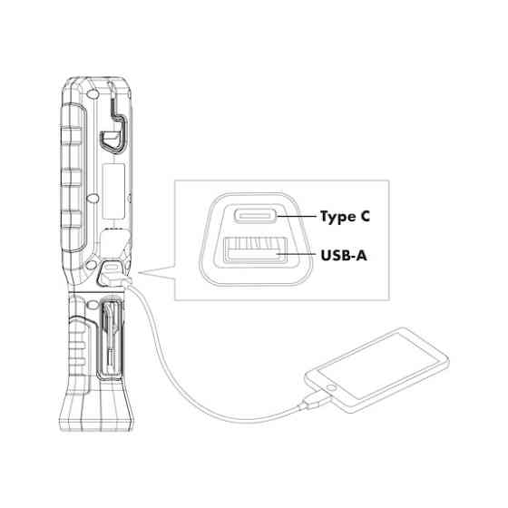 Фонарь портативный Wurth Ergopower Saturn LED аккумуляторный Львов